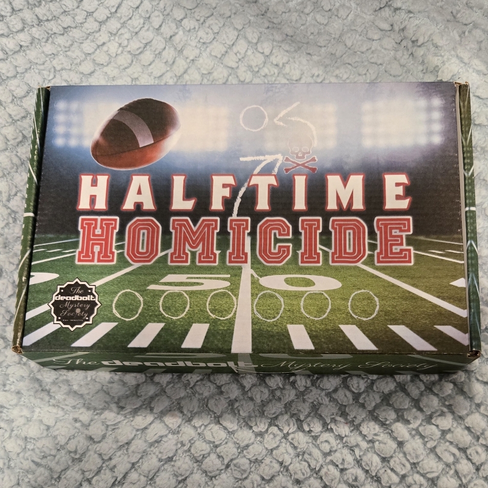 Deadbolt Mystery Society Halftime Homicide Board Game